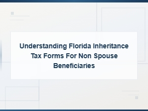 Florida Inheritance Tax Forms for Non-Spouse Beneficiaries