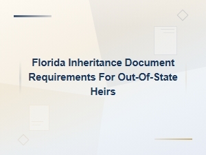 Florida Inheritance Rules for Out-of-State Heirs